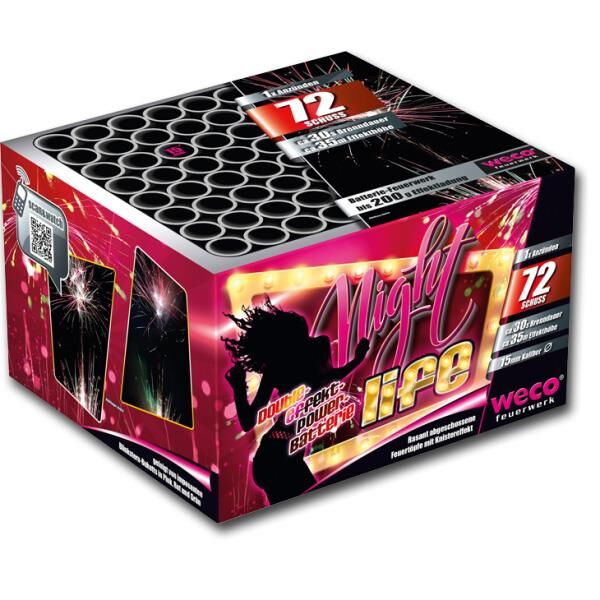 Nightlife 72-Schuss-Feuerwerk-Batterie von Weco ab 25.49€ jetzt bestellen