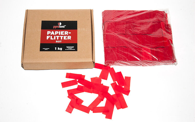 Papier Flitter - Rot 1kg (Pappschachtel) von Pyroland ab 7.35€ jetzt bestellen