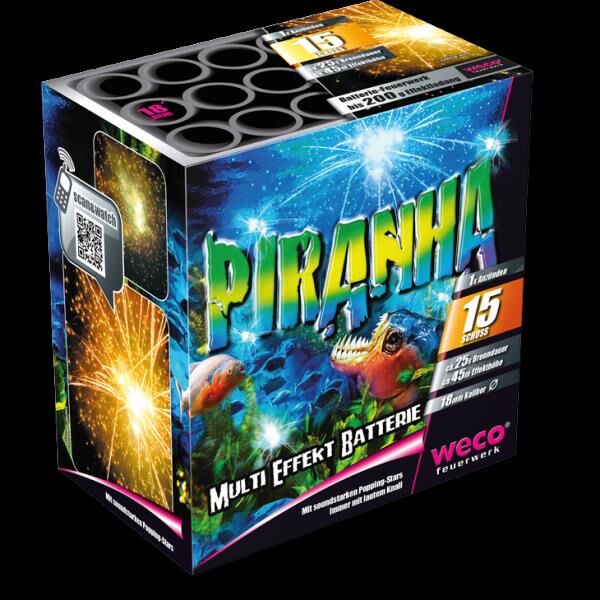 Piranha (Shark Attack/Alligator) 15-Schuss-Feuerwerk-Batterie von Weco ab 9.34€ jetzt bestellen