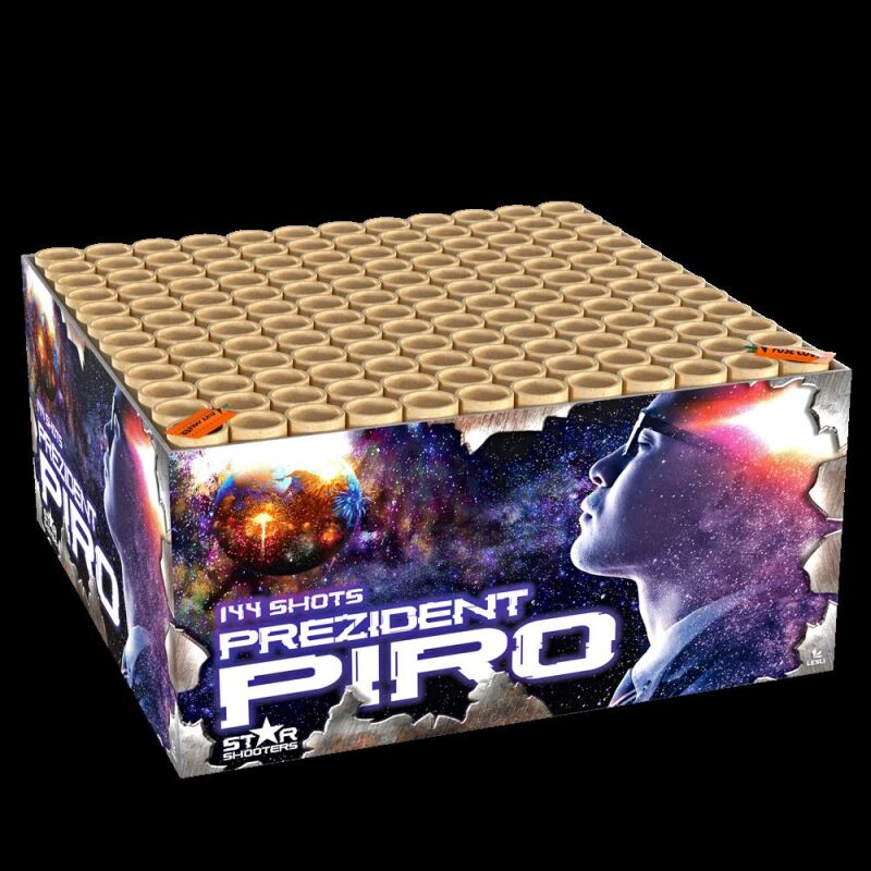 Prezident Piro 144-Schuss-Feuerwerkverbund (Stahlkäfig) von Lesli ab 106.24€ jetzt bestellen
