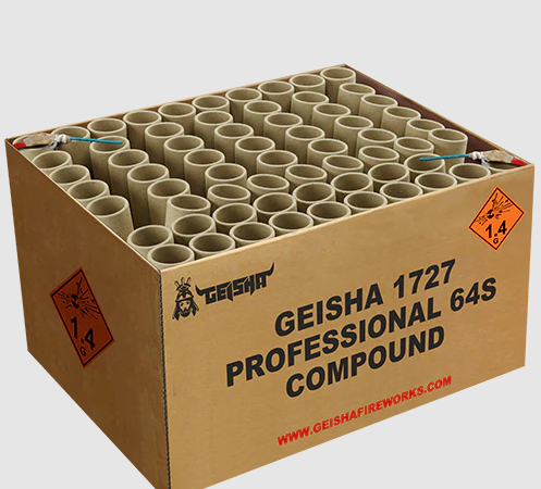 Professional 64-Schuss-Feuerwerverbund von Geisha-Rubro ab 65.99€ jetzt bestellen