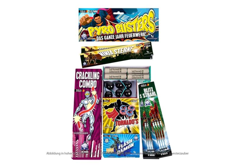 Pyro Buster 56-teiliges-Jugendfsortiment von Lesli ab 14.99€ jetzt bestellen