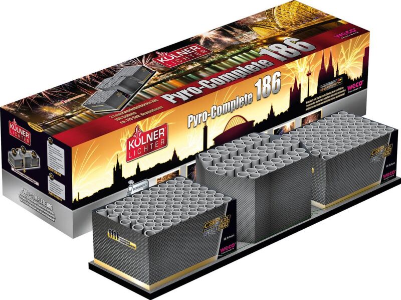 Pyro Complete 186-Schuss-Feuerwerkverbund von Weco ab 144.49€ jetzt bestellen
