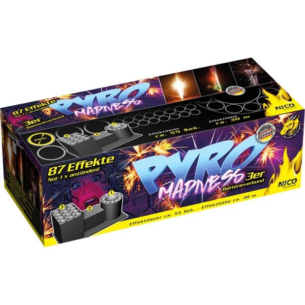 Pyro Madness 87 Schuss-Feuerwerkverbund von NICO Europe ab 28.99€ jetzt bestellen