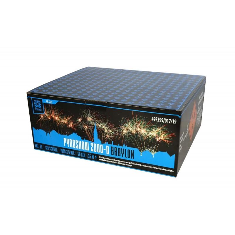 Pyroshow 2000-D Babylon 120-Schuss-Feuerwerkverbund von Argento Feuerwerk ab 159.99€ jetzt bestellen