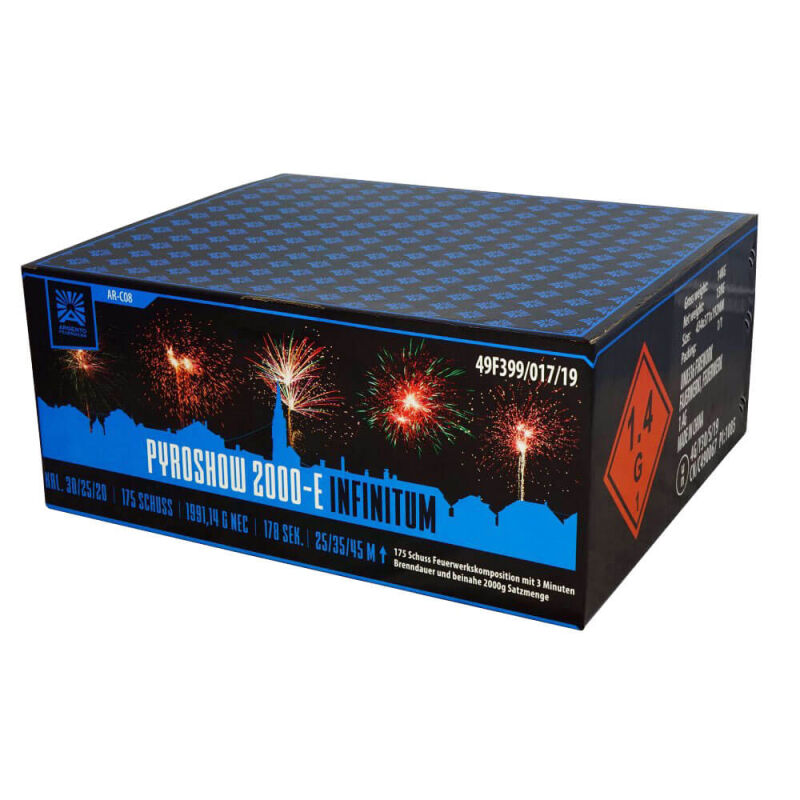 Pyroshow 2000-E Infinitum 175-Schuss-Feuerwerkverbund von Argento Feuerwerk ab 169.15€ jetzt bestellen