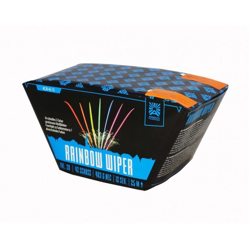 Rainbow Wiper 42-Schuss-Feuerwerk-Batterie von Argento Feuerwerk ab 42.49€ jetzt bestellen