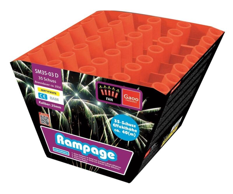 Rampage 35-Schuss-Feuerwerk-Batterie von Gaoo ab 36.54€ jetzt bestellen