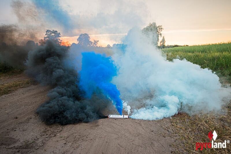 Rauchflagge 40s, schwarz/blau/weiß von Pyroland ab 7.99€ jetzt bestellen