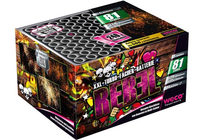 Rebel 81-Schuss-Feuerwerk-Batterie von Weco ab 22.09€ jetzt bestellen