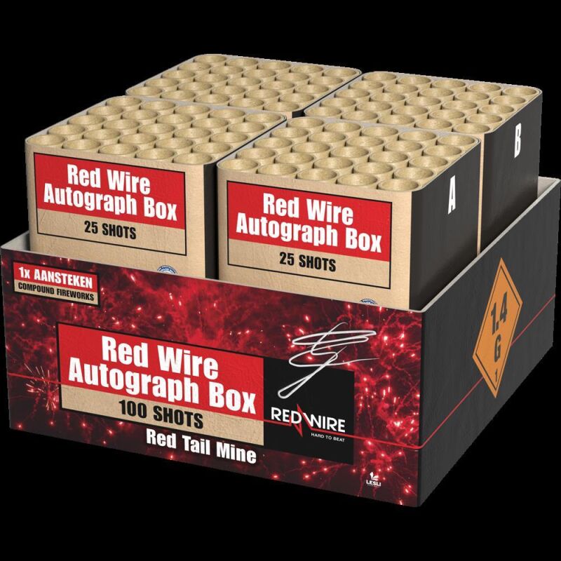 Red Wire Autograph Box 100-Schuss-Feuerwerkverbund (Stahlkäfig) von Lesli ab 143.64€ jetzt bestellen