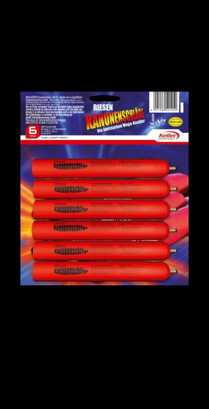 Riesen Kanonenschläge 6er Pack von Keller ab 4.24€ jetzt bestellen