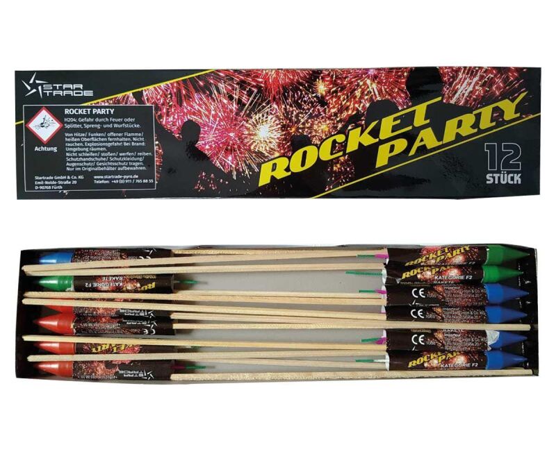 Rocket Party 12-teiliges-Raketen-Sortiment von Startrade ab 3.83€ jetzt bestellen