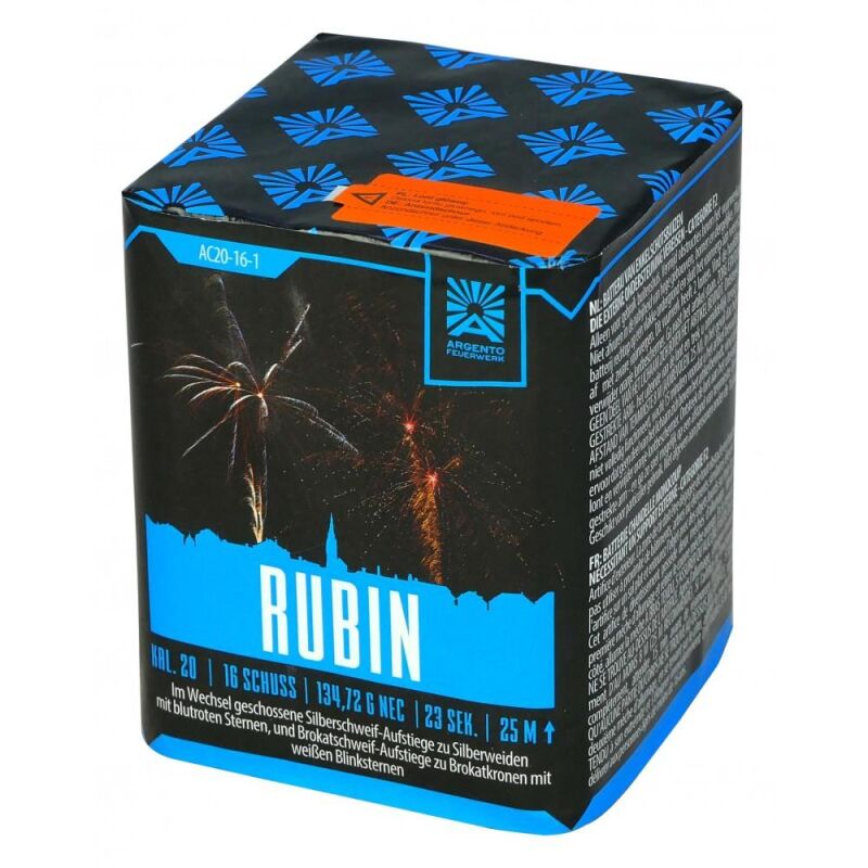 Rubin 16-Schuss-Feuerwerk-Batterie von Argento Feuerwerk ab 14.24€ jetzt bestellen