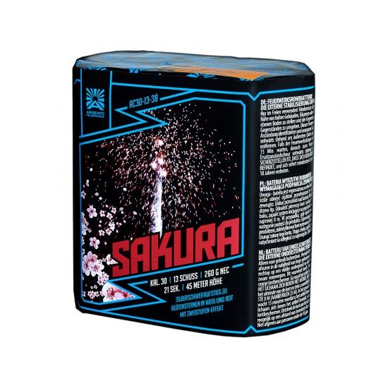 Sakura 13-Schuss-Feuerwerk-Batterie von Argento Feuerwerk ab 22.94€ jetzt bestellen