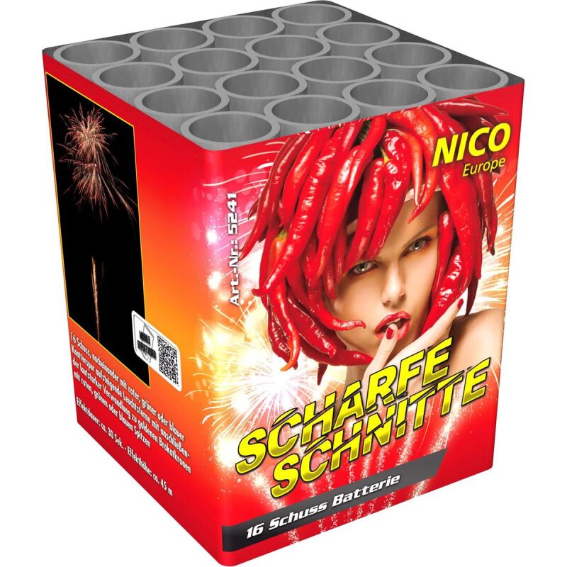 Scharfe Schnitte 16-Schuss-Feuerwerk-Batterie von Nico ab 14.44€ jetzt bestellen