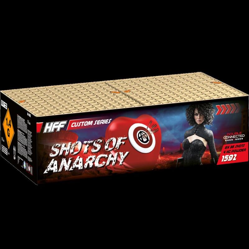 Shots of Anarchy 288-Schuss-Feuerwerkverbund (Stahlkäfig) von Lesli ab 246.49€ jetzt bestellen