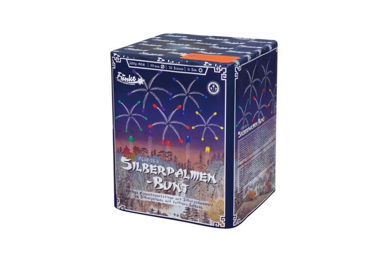 Silberpalmen-Bunt 25-Schuss-Feuerwerk-Batterie von Funke ab 31.99€ jetzt bestellen