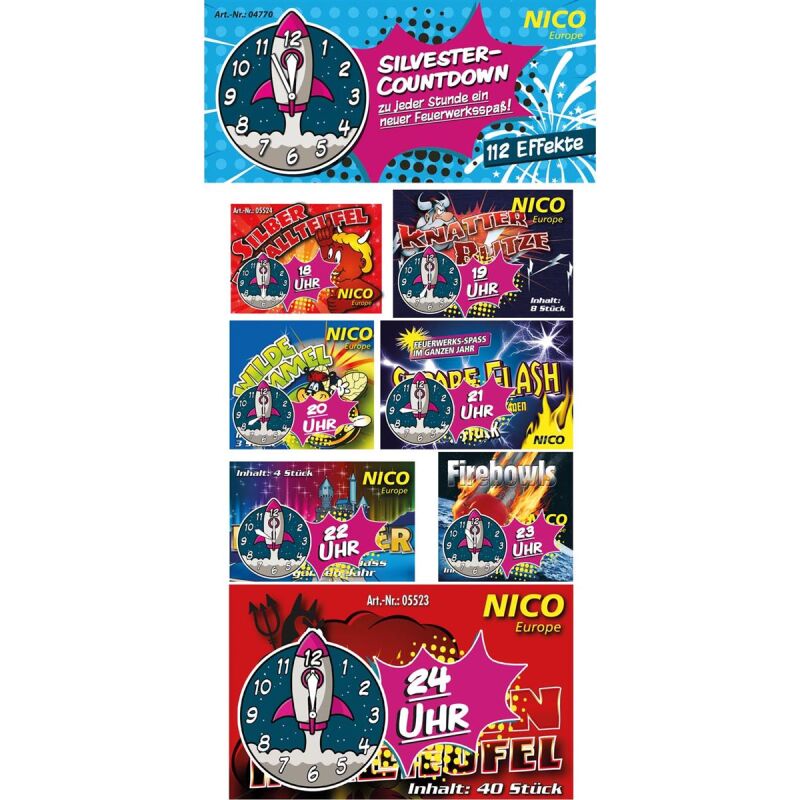 Silvester Countdown 7-teilig von Nico ab 5.94€ jetzt bestellen