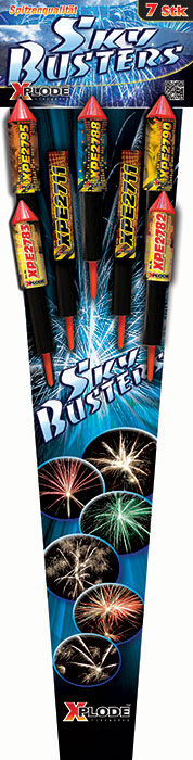 Sky Busters 7-teiliges Feuerwerk-Raketensortiment von Xplode ab 7.99€ jetzt bestellen