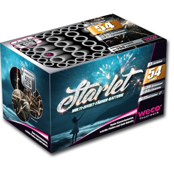 Starlet 54-Schuss-Feuerwerk-Batterie von Weco ab 16.99€ jetzt bestellen