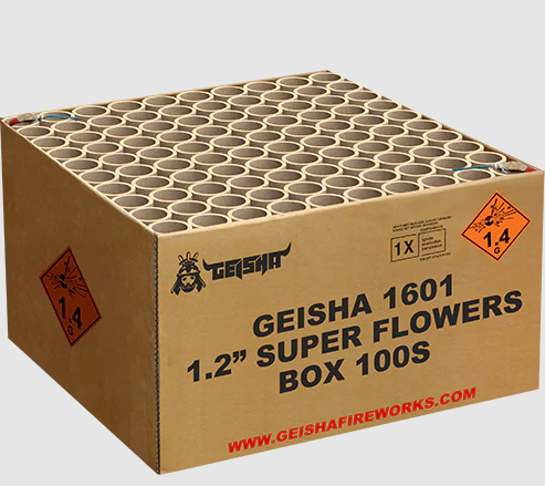 Super Flowers 100-Schuss-Feuerwerkverbund von Geisha-Rubro ab 149.99€ jetzt bestellen