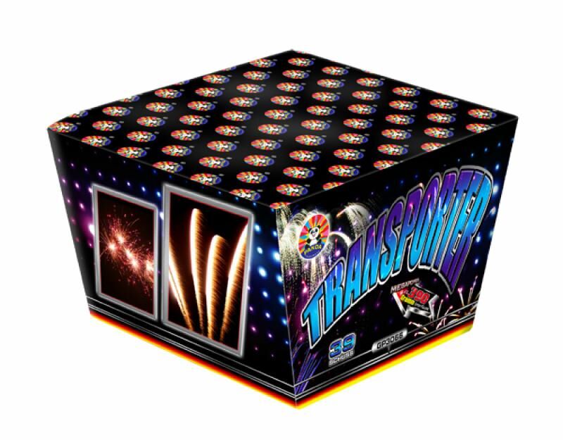 Transporter 39-Schuss-Feuerwerk-Batterie von Panda ab 52.99€ jetzt bestellen