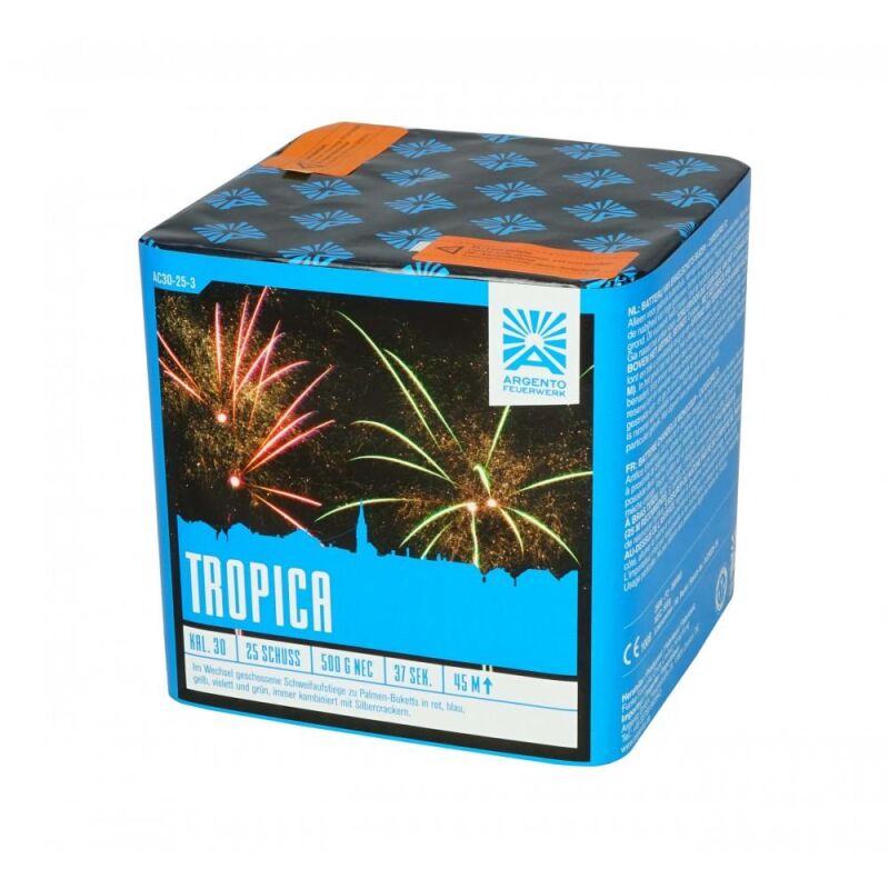 Tropica 25-Schuss-Feuerwerk-Batterie von Argento Feuerwerk ab 29.74€ jetzt bestellen