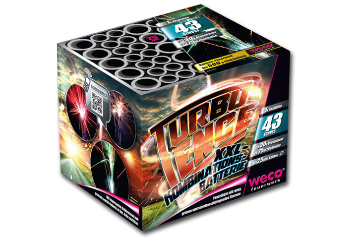 Turbulence 43-Schuss-Feuerwerk-Batterie von Weco ab 16.99€ jetzt bestellen