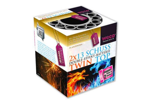 Twin Top (Double Cross) 13-Schuss-Feuerwerk-Batterie von Weco ab 14.44€ jetzt bestellen