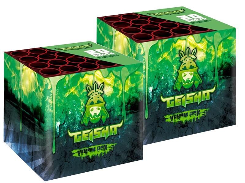 Venom Box 2er 20-Schuss-Feuerwerk-Batterie (Stahlkäfig) von Geisha-Rubro ab 59.49€ jetzt bestellen