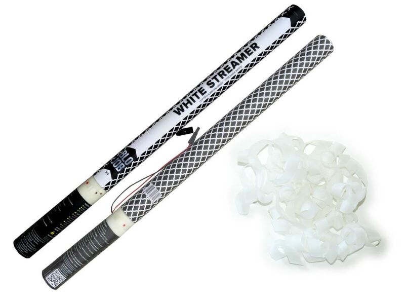 White Streamer 80cm elektrisch Papierstreamer weiß von Pyroland ab 1.91€ jetzt bestellen