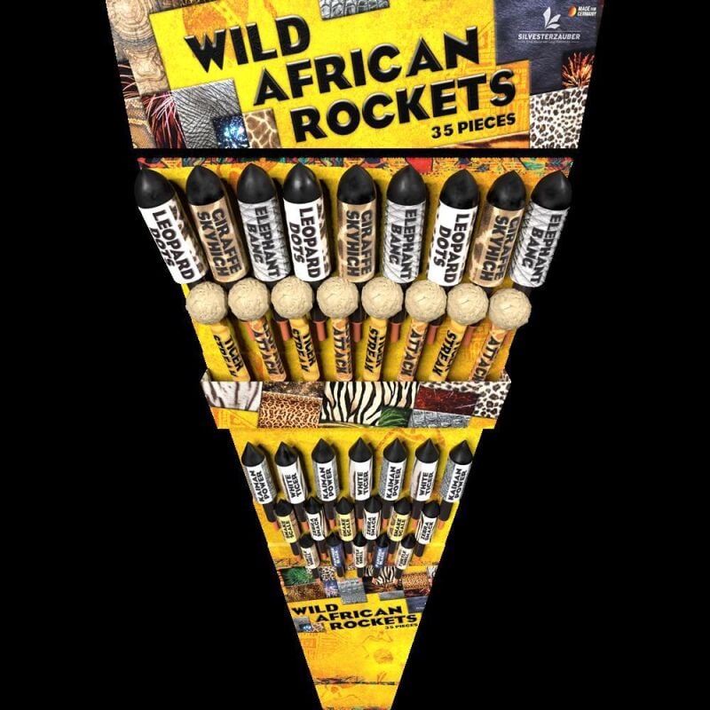 Wild African Rockets 35-teiliges Raketensortiment von Lesli ab 33.99€ jetzt bestellen