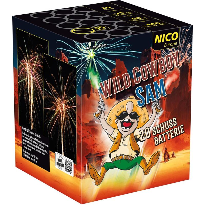 Wild Cowboy Sam 20-Schuss-Feuerwerk-Batterie von Nico ab 29.74€ jetzt bestellen