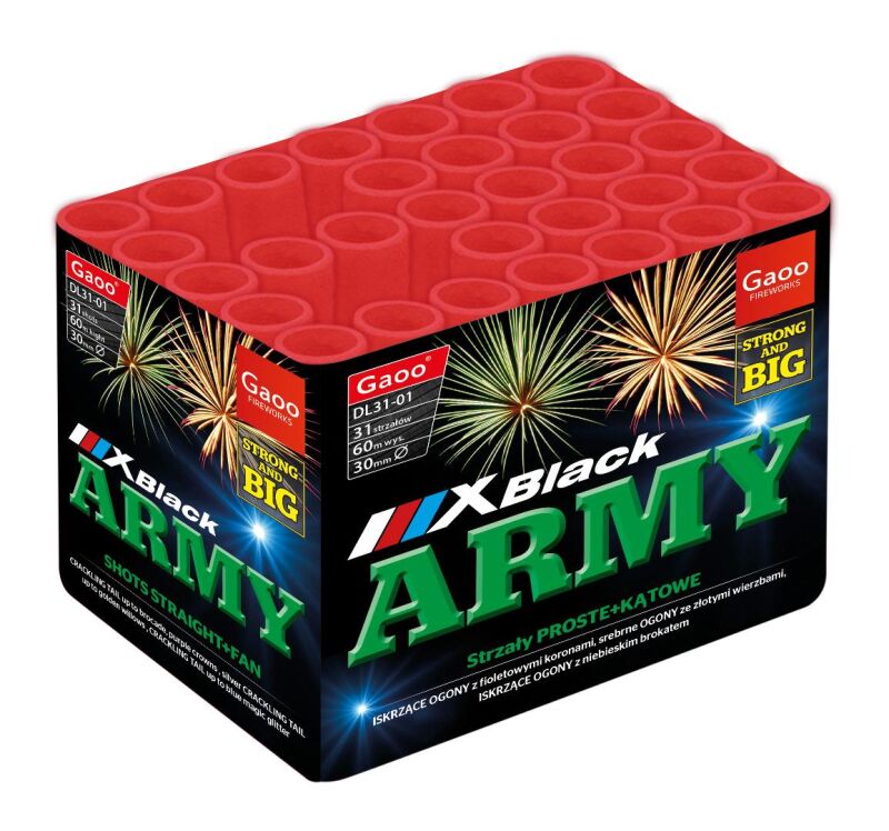 X-Black Army 31-Schuss-Feuerwerk-Batterie von Gaoo ab 46.74€ jetzt bestellen