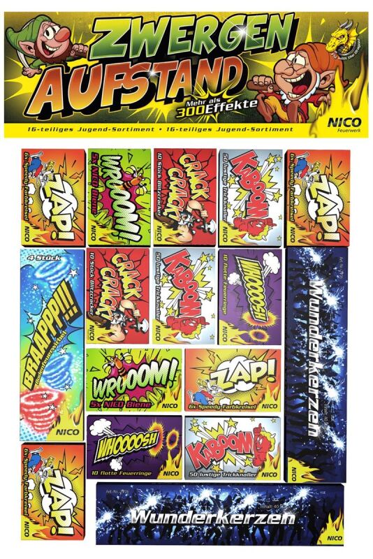 Zwergenaufstand 16-teiliges-Sortiment von Nico ab 13.59€ jetzt bestellen