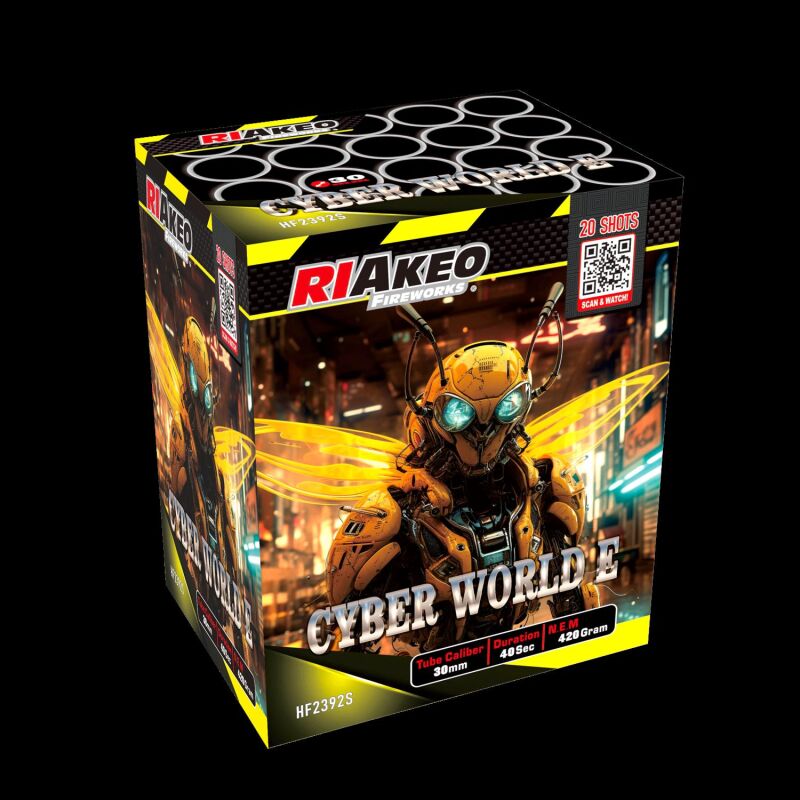 Cyber World E 20-Schuss-Feuerwerk-Batterie von RIAKEO ab 23.79€ jetzt bestellen