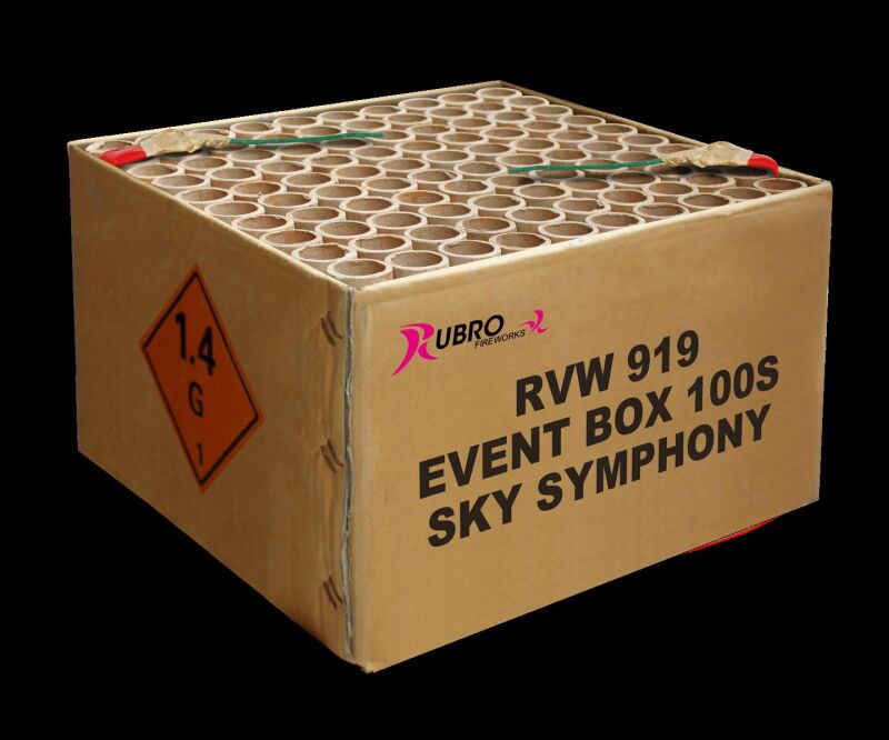 Event Sky Symphony 100-Schuss-Feuerwerksverbund (Stahlkäfig) von Geisha-Rubro ab 151.99€ jetzt bestellen