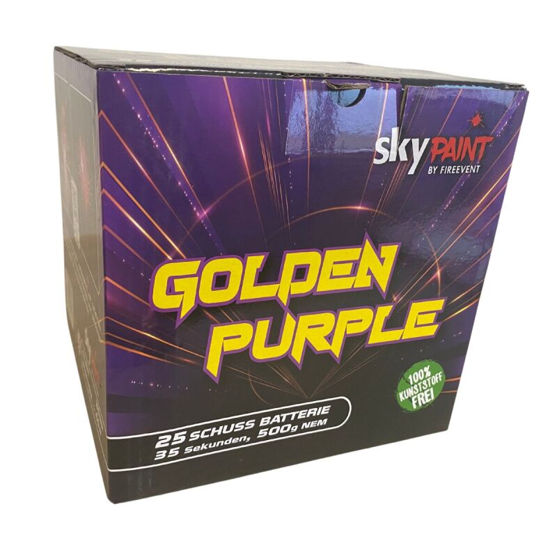 Golden Purple 25-Schuss-Feuerwerk-Batterie von fireevent ab 33.14€ jetzt bestellen