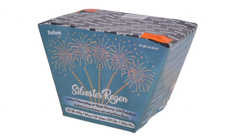 Silvester Regen 25-Schuss-Feuerwerk-Batterie von Pulver-Pyrotechnik ab 49.29€ jetzt bestellen