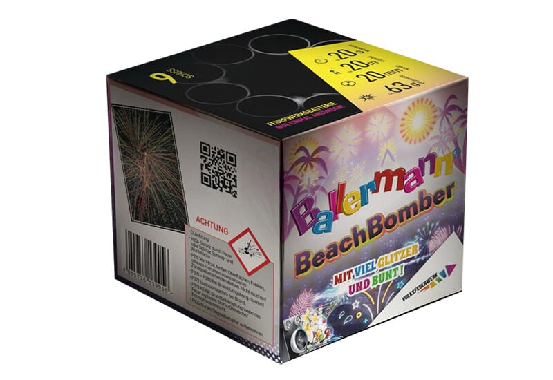 Ballermann Beach Bomber 9-Schuss-Feuerwerk-Batterie von Volksfeuerwerk ab 4.24€ jetzt bestellen