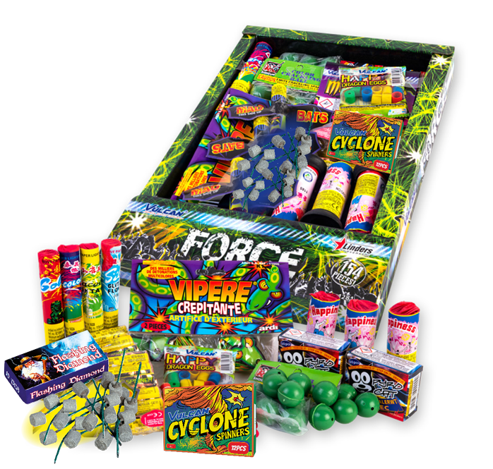 Force - 154-teiliges-Leuchtfeuerwerk-Sortiment von Vulcan Europe ab 18.69€ jetzt bestellen