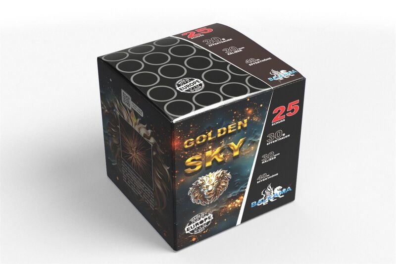 Golden Sky 25-Schuss-Feuerwerk-Batterie von BALKANIA ab 31.41€ jetzt bestellen