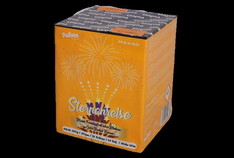 Sternenreise 25-Schuss-Feuerwerk-Batterie von Pulver-Pyrotechnik ab 45.04€ jetzt bestellen