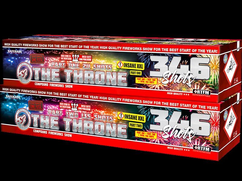 The Throne 346-Schuss-Feuerwerkverbund (Double Compound - Stahlkäfig) von Wolff Vuurwerk b.v. ab 382.49€ jetzt bestellen