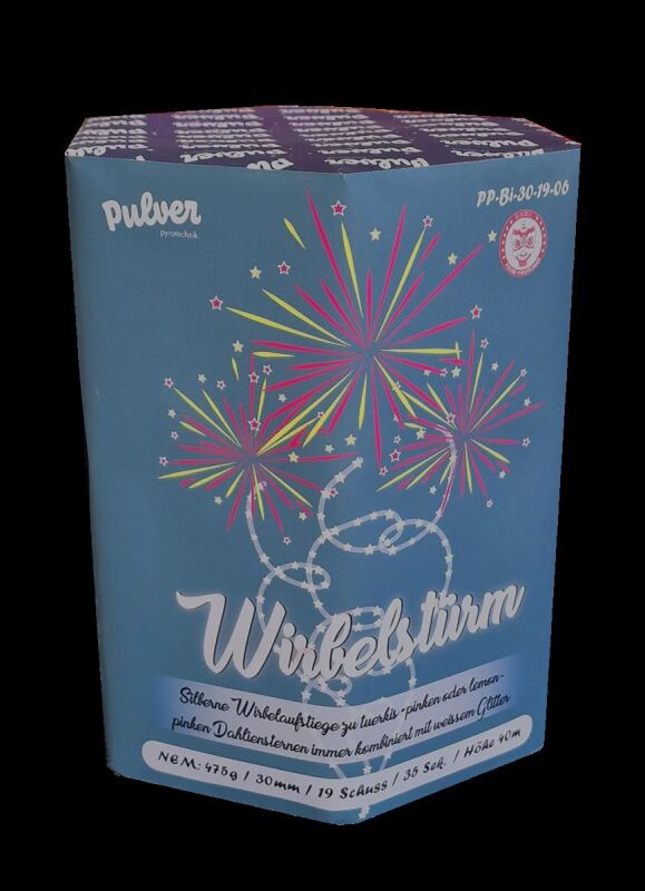 Wirbelsturm 19-Schuss-Feuerwerk-Batterie von Pulver-Pyrotechnik ab 33.99€ jetzt bestellen