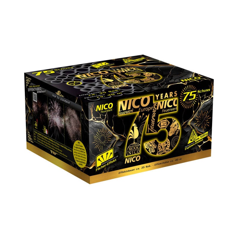 75 Jahre NICO 75-Schuss-Feuerwerk-Batterie von NICO Europe ab 66.29€ jetzt bestellen