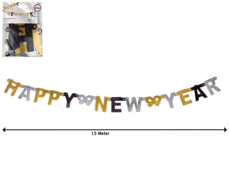 Buchstaben-Girlande „Happy New Year