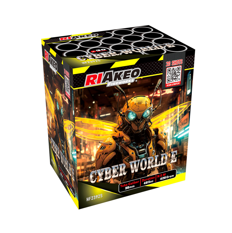 Cyber World E 20-Schuss-Feuerwerk-Batterie von RIAKEO ab 29.74€ jetzt bestellen