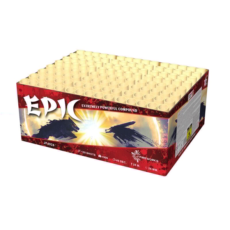 Epic 120-Schuss-Feuerwerkverbund von J-Fireworks ab 127.49€ jetzt bestellen